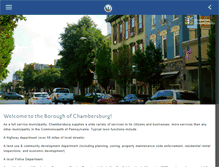 Tablet Screenshot of chambersburgpa.gov